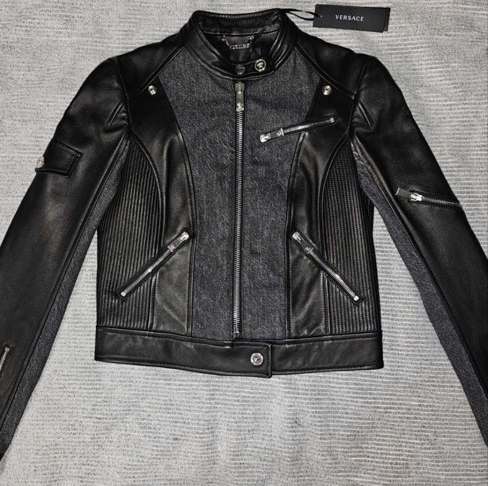 Womans Euro size 38 equivalent to US size 7.5 VERSACE LEATHER $4875 retail price